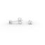 Round Diamond Stud Earrings – Four Prong Setting in 18K Gold