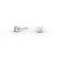 Round Diamond Stud Earrings – Four Prong Setting in 18K Gold