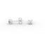 Round Diamond Stud Earrings – Four Prong Setting in 18K Gold