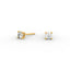 Round Diamond Stud Earrings – Four Prong Setting in 18K Gold
