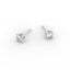 Round Diamond Stud Earrings – Four Prong Setting in 18K Gold