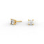 Round Diamond Stud Earrings – Four Prong Setting in 18K Gold