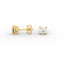Round Diamond Stud Earrings – Four Prong Setting in 18K Gold