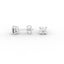 Round Diamond Stud Earrings – Four Prong Setting in 18K Gold