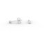 Round Diamond Stud Earrings – Four Prong Setting in 18K Gold