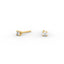 Round Diamond Stud Earrings – Four Prong Setting in 18K Gold