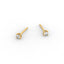 Round Diamond Stud Earrings – Four Prong Setting in 18K Gold