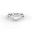 18K Gold Radiant Cut Diamond Twist Engagement Ring 4-Prong