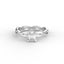 18K Gold Oval Cut Diamond Twist Engagement Ring 4-Prong