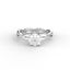 18K Gold Round Cut Diamond Twist Engagement Ring 4-Prong