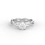 18K Gold Round Cut Diamond Twist Engagement Ring Classic Basket
