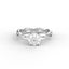 18K Gold Round Cut Diamond Twist Engagement Ring Classic Basket