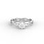 18K Gold Round Cut Diamond Twist Engagement Ring Classic Basket
